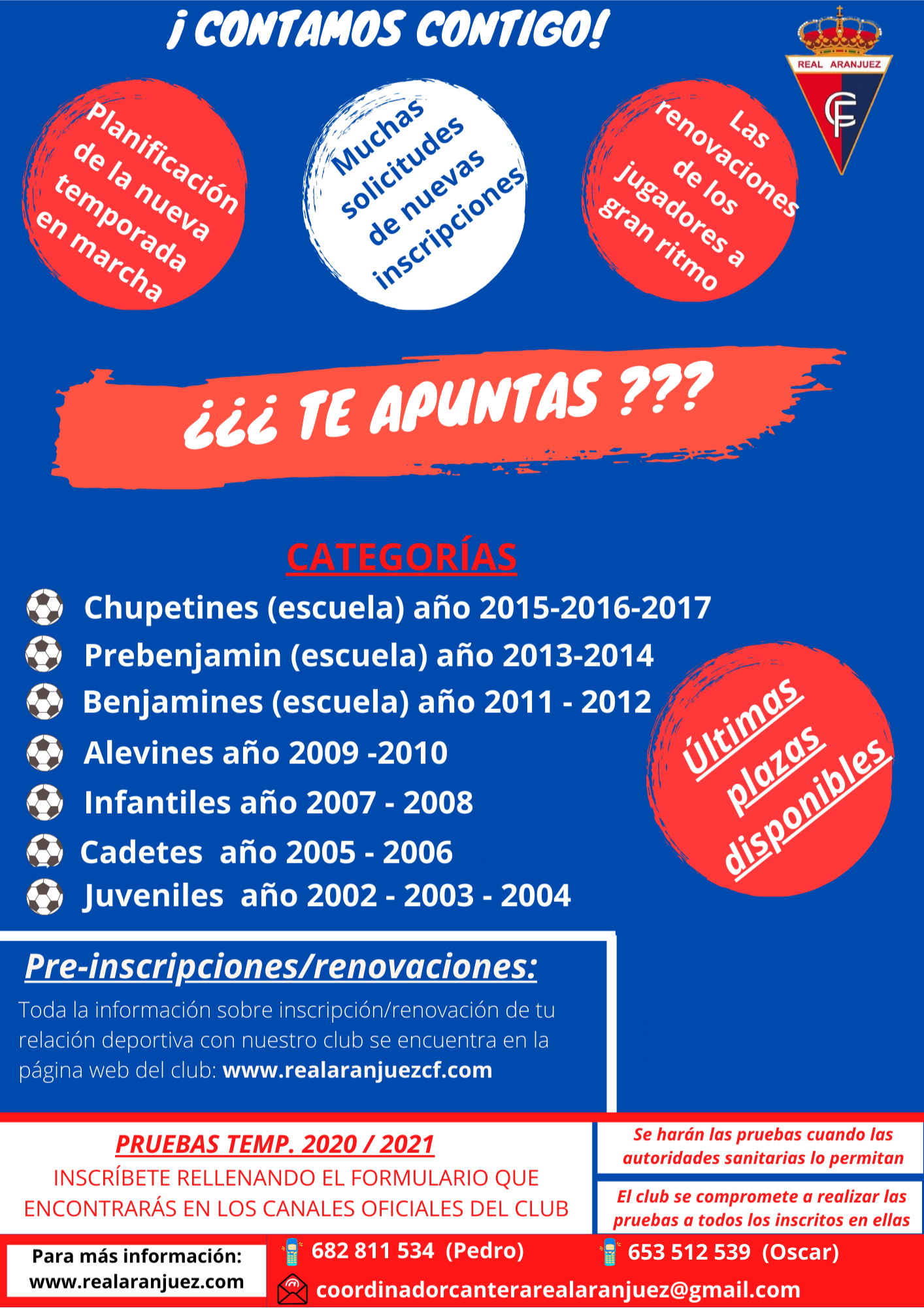 CARTEL DE CANTERA RECORDATORIO